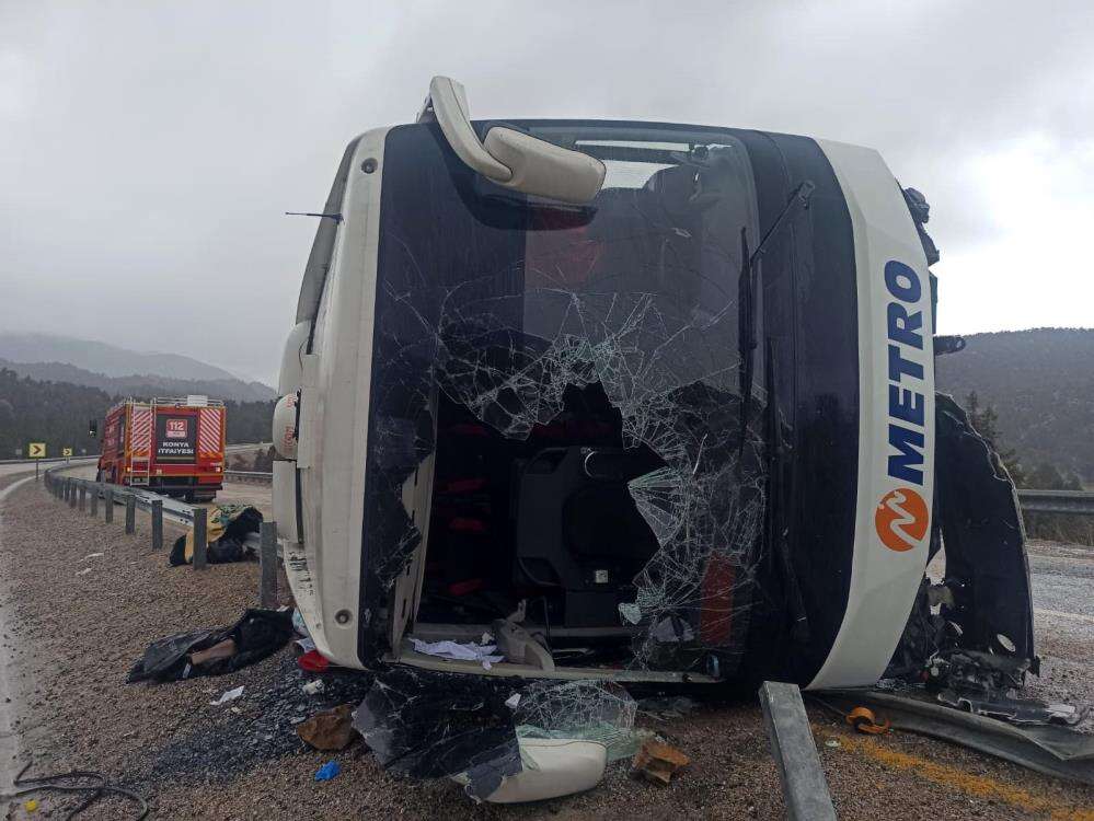 Konya’daki otobüs kazası nasıl yaşandı? Yolculardan biri anlattı 7